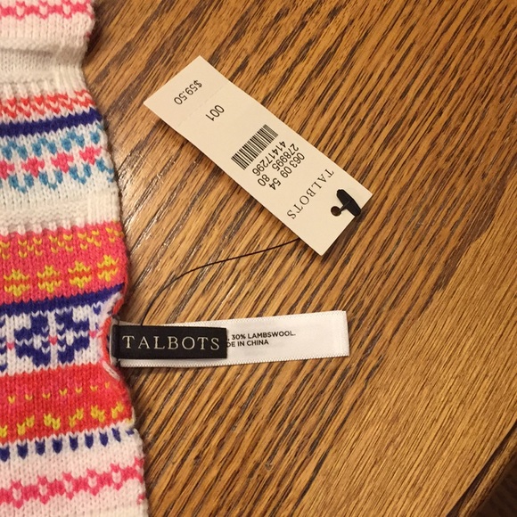 N/A.❄ NICE! NWOT TALBOTS Nylon/Lambswool Long Scarf - Picture 3 of 7